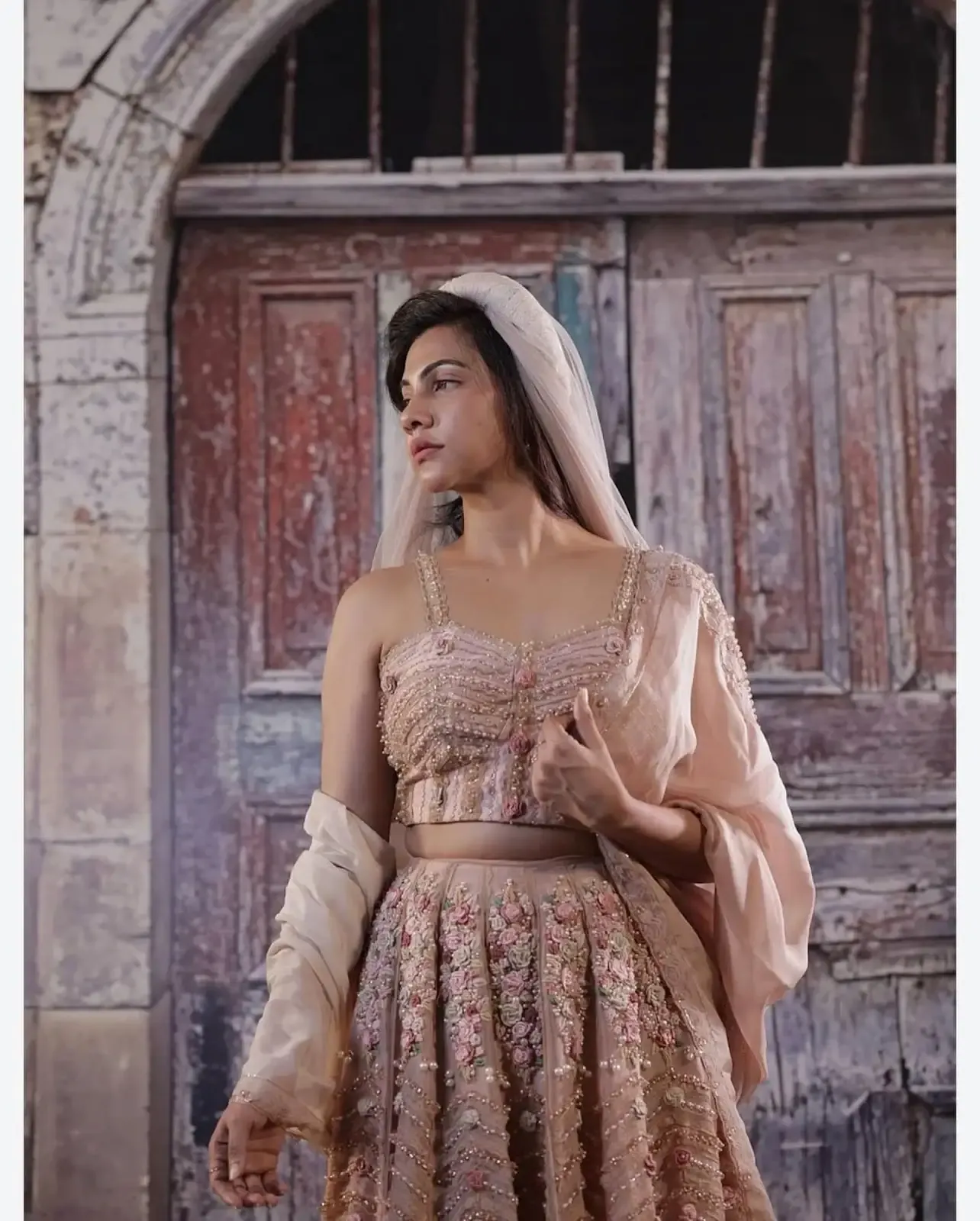 Indian Actress Madonna Sebastian in Pink Lehenga Choli